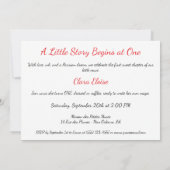 Parijse Ruffle Dress Writer's Studio 1e verjaardag Kaart (Achterkant)