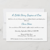 Parijse Ruffle Dress Writer's Studio 1e verjaardag Kaart (Achterkant)