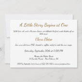 Parijse Ruffle Dress Writer's Studio 1e verjaardag Kaart (Achterkant)