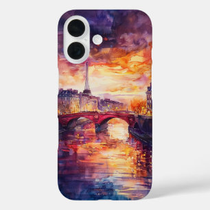 Parijse schemerreflecties iPhone 16 hoesje