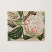 parijse schoenen floraal franse botanische kunst legpuzzel (Horizontaal)