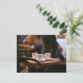 Parijse sfeer Koffie Gast of Ghost Briefkaart (Staand voorkant)