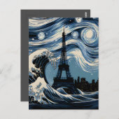 Parijse sterrengolf briefkaart (Voorkant / Achterkant)