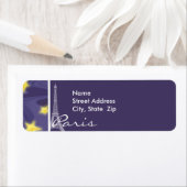 Parijse Sterrennacht; Eiffeltoren Etiket (Insitu)