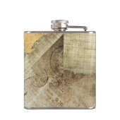 Parijse stijl - Red Rose - Bachelorette Heupfles (Achterkant)