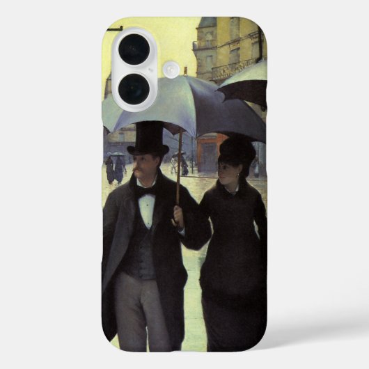 Parijse straat op een regenachtige dag van Gustave Case-Mate iPhone Case (Achterkant)