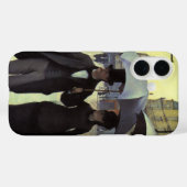 Parijse straat op een regenachtige dag van Gustave Case-Mate iPhone Case (Achterkant (horizontaal))
