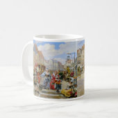 Parijse straat schilderen mok (Voorkant links)