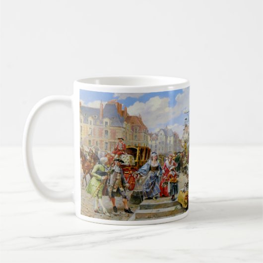 Parijse straat schilderen mok (Links)