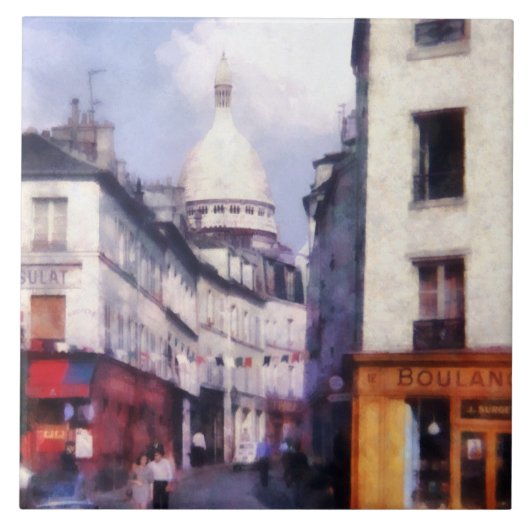 Parijse Straat Tegeltje (Voorkant)