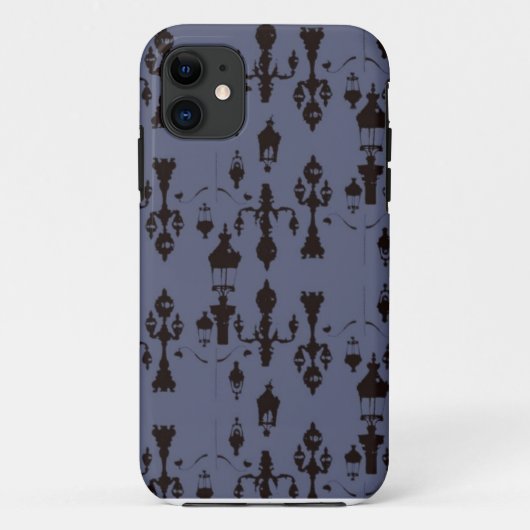 Parijse Straatlantaarn Damast Case (Achterkant)