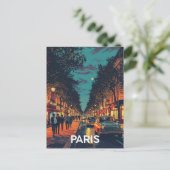 Parijse Straten Briefkaart (Staand voorkant)