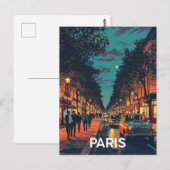 Parijse Straten Briefkaart (Voorkant / Achterkant)