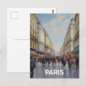 Parijse Straten Briefkaart (Voorkant / Achterkant)