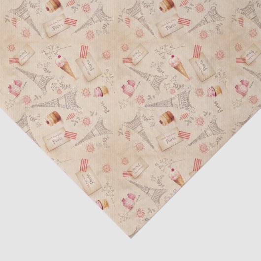 Parijse Sweets Tissuepapier (Detail)