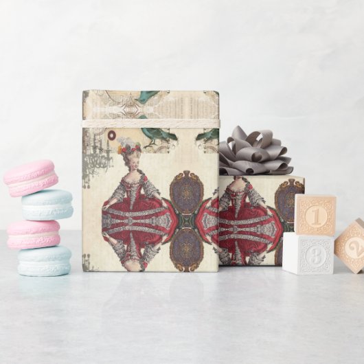 Parijse Tea Party Verjaardag Marie Antoinette Cadeaupapier (Baby Shower)