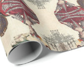  Parijse Tea Party Verjaardag Marie Antoinette Cadeaupapier (Rol Hoek)