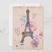 Parijse thema-tweeling kaart (Achterkant)