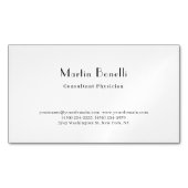 Parijse trendy minimalistische consultant arts magnetisch visitekaartje (Voorkant)