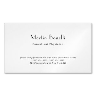 Parijse trendy minimalistische consultant arts magnetisch visitekaartje