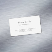 Parijse trendy minimalistische consultant arts magnetisch visitekaartje (Voorbeeld)