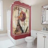 Parijse tulp douchegordijn (In situ)