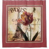 Parijse tulp douchegordijn (Voorkant)