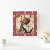 Parijse tulp vierkante klok (Huis)