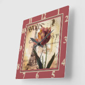 Parijse tulp vierkante klok (Hoek)