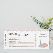 Parijse uitnodiging, Parijs thema feest uitnodigin Kaart (Staand voorkant)