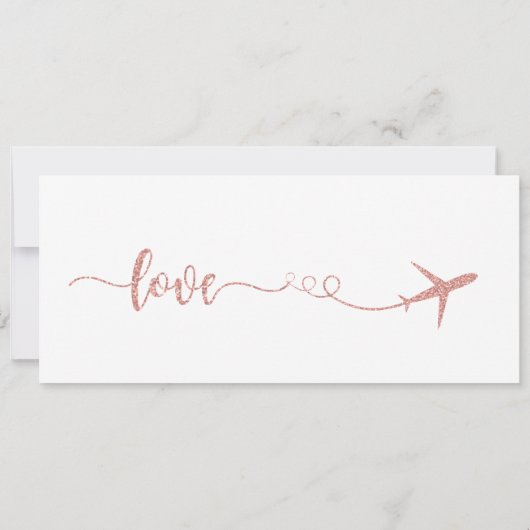 Parijse uitnodiging, Parijse bruidsuitnodiging  Kaart (Achterkant)