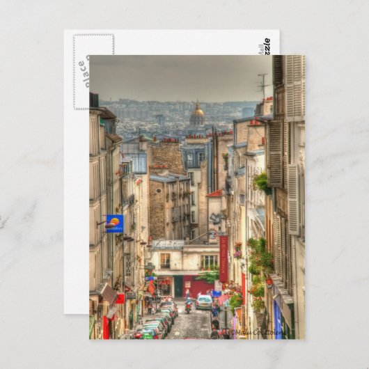 Parijse Uitzicht Briefkaart (Voorkant / Achterkant)