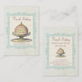 Parijse Victoriaans  Franse bakker Visitekaartje (Voorkant / Achterkant)