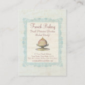 Parijse Victoriaans  Franse bakker Visitekaartje (Achterkant)