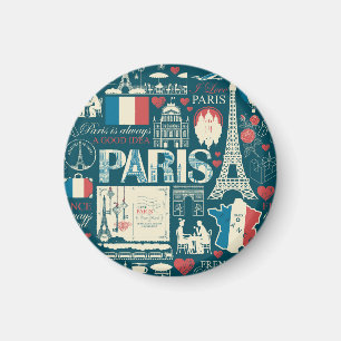 Parijse Vintage: Franse Republiek Elegantie Magneet