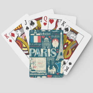 Parijse Vintage: Franse Republiek Elegantie Pokerkaarten