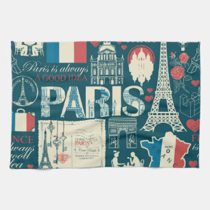 Parijse Vintage: Franse Republiek Elegantie Theedoek