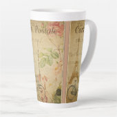 Parijse Vintage met Eiffeltoren Latte Mok (Rechterhoek)