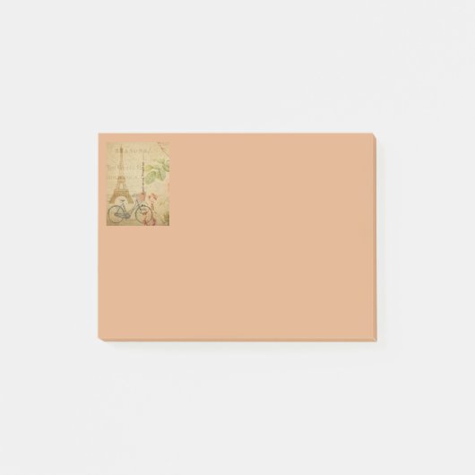 Parijse Vintage Met Eiffeltoren Post-it® Notes (Voorkant)