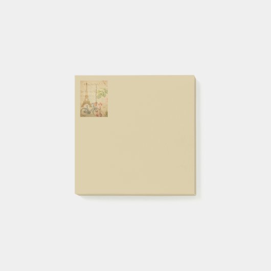 Parijse Vintage Met Eiffeltoren Post-it® Notes (Voorkant)