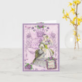 Parijse Violette Rosee Parfume Kaart (Gele Bloem)