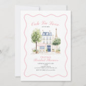 Parijse Vrijgezellenfeest Parijse Café Kaart (Voorkant)