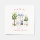 Parijse Vrijgezellenfeest Parijse Café Servet (Voorkant)