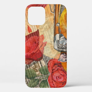Parijse vrouw: Eiffeltoren retro. Case-Mate iPhone Case