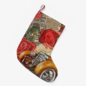 Parijse vrouw: Eiffeltoren retro. Kleine Kerstsok (Voorkant (Hangend))