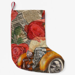 Parijse vrouw: Eiffeltoren retro. Kleine Kerstsok