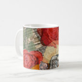 Parijse vrouw: Eiffeltoren retro. Koffiemok (Voorkant links)