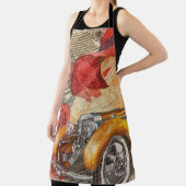 Parijse vrouw: Eiffeltoren retro. Schort (Insitu)