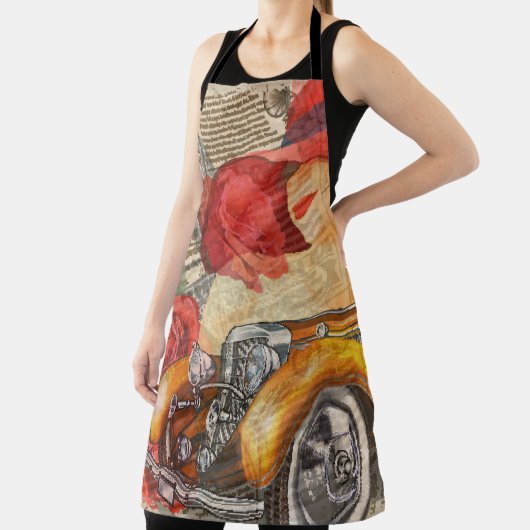 Parijse vrouw: Eiffeltoren retro. Schort (Insitu)