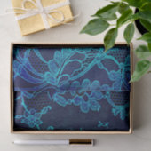 Parijse Vrouwelijke Victoriaans Gotische Marine Bl Tissuepapier (Geschenk)